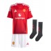 Manchester United Antony #21 Hjemmedraktsett Barn 2024-25 Kortermet (+ Korte bukser)